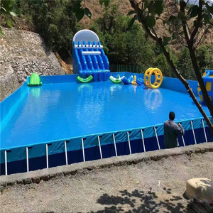 <span class=keywords><strong>Piscine</strong></span> gonflable pour parc aquatique, cadre en métal, équipement aquatique - Product Image 3
