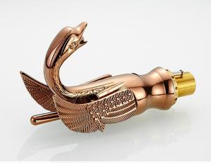 Thiết Kế thời trang Phòng Tắm Rose Vàng Sàn Mounted <span class=keywords><strong>Basin</strong></span> Vòi Thiên Nga <span class=keywords><strong>tap</strong></span> - Product Image 4