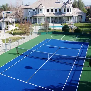 Interlocking Court Flooring Anti- Bacterial All-weather Outdoor Indoor Plastic PP Floor Used Sport Court Tiles Removable Tennis Sports Floor For Outdoor