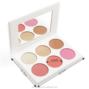 Palette cosmétique pour femmes, fard à paupières, maquillage, crème liquide, 6 couleurs, mélange 2 en 1, rose - Product Image 5