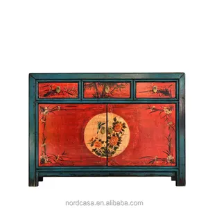 Meubles de mongolie chinois antiques, prix d'usine en acier peint à la main,