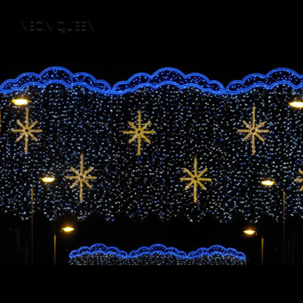 Outdoor Holiday lighting Snowflakes christmas decoration led christmas snow light
