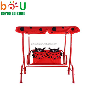 Niños Patio <span class=keywords><strong>Swing</strong></span> silla niños porche Banco Canopy 2 Persona Patio muebles rojos - Product Image 1
