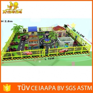 เด็กสวนสนามเด็กเล่นในร่มโรงเรียนสอนขับรถเด็กสนามเด็กเล่นการผจญภัยรายการการจราจรเมืองด้วยเสียงระบบ - Product Image 4