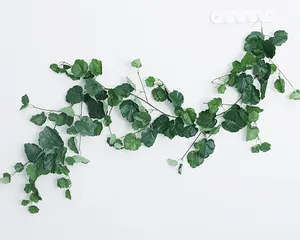 ZERO-guirnalda de seda Artificial, hojas de Begonia, guirnalda decorada