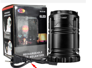 Linterna portátil LED de alto brillo, luz de camping alimentada por energía <span class=keywords><strong>solar</strong></span>, recargable por USB