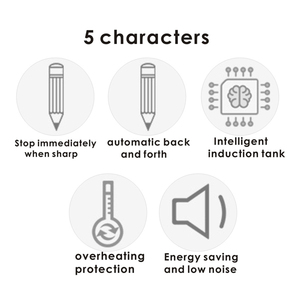 <span class=keywords><strong>Temperino</strong></span> Elettrico <span class=keywords><strong>Automatico</strong></span> a Induzione Silenzioso Foska per Studenti - Product Image 4
