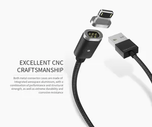 Cable de carga usb magnético para iPhone, WSKEN Mini 2 Cable USB magnético para iPhone, venta al por mayor para cable usb magnético iPhone