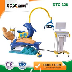 Poltrona Odontoiatrica Elettrica per Bambini DTC-326, Design a Forma di Delfino Blu Cartoonesco - Product Image 1