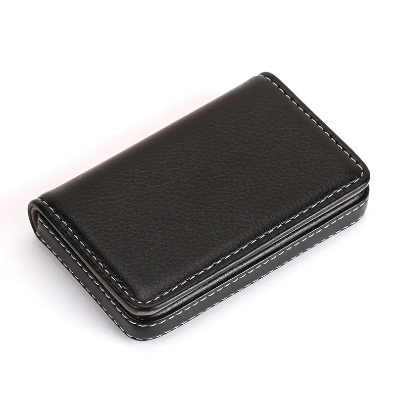 High Quality PU Leather Business Card Holder Fashionable Company Promotion Card Bags