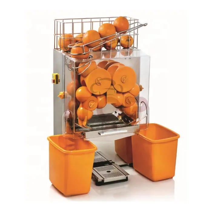 เครื่องแยกน้ำส้มอัตโนมัติเชิงพาณิชย์ไฟฟ้าเครื่องคั้นน้ำผลไม้สีส้มสด
