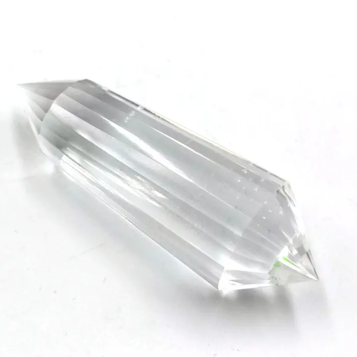 Top Quality Clear Quartz Cut Faceted Crystals Double Teriminted Wands/Points/Prisms