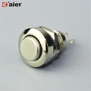 IP67 Cao Head Button 2 Pin Thép Không Gỉ 8 Mét Momentary Push Button Chuyển