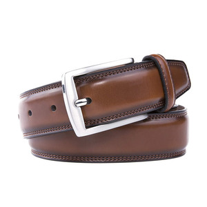 <span class=keywords><strong>Cinture</strong></span> Casual Classiche Personalizzate Fatte a Mano <span class=keywords><strong>in</strong></span> Vera <span class=keywords><strong>Pelle</strong></span> di Vacchetta 100% con Fibbia a Perno - Product Image 2