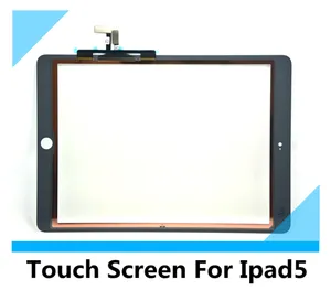 on el accesorio de la lente de la pantalla táctil de cristal digitalizador para el aire de Apple iPad (iPad 5) blanco negro incl
