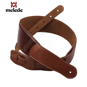 Hot bán sỉ chất lượng Cao brown top grain dây đeo đàn guitar da, real dây đeo đàn guitar da - Product Image 1