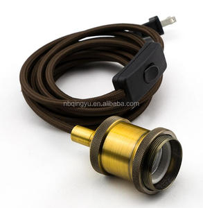 Cổ Điển Dây Đèn Đèn Chủ Với Cáp Và Cắm Mặt Dây Chuyền Đèn Bộ Dụng Cụ - Product Image 5