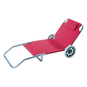 في الهواء الطلق طوي الشمس المتسكع سرير الشاطئ مع عجلات - Product Image 3