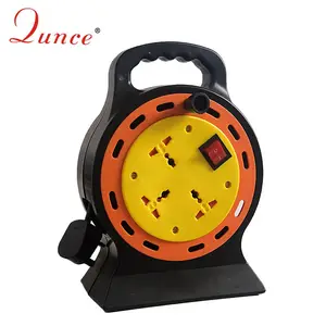 Multi-function 10m Manufacture Extension Cable Reel Portable Small Retractable Cable Reel with Switch