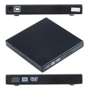 Portatile SliM External USB 2.0 CD-RW/DVD-RW SATA chip di Unità Ottica CD DVD ROM Burner per PC/mac/Laptop/Netbook/Tablet PC