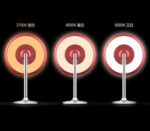 Espejo de maquillaje LED redondo forma Micro USB interfaz de carga del <span class=keywords><strong>arancel</strong></span> <span class=keywords><strong>aduanero</strong></span> común y regulable Sensor táctil - Product Image 6