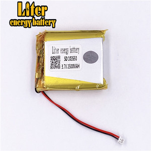Plug 1.25-2 P 3.7 V 103550 2500 mah ultra slim personalized Rechargeable li-ion batteries lipo battery with wire - Product Image 2