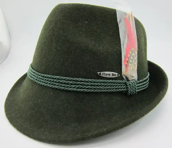 גרמנית מסורתית טירול צמר כובע