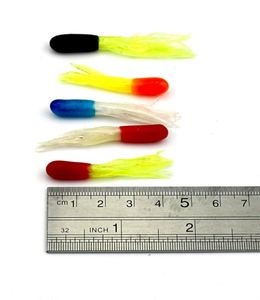 Appât de pêche pour la basse, vers creux en tube, appât maggot, vente chaude, 4,5 cm, 1,77 pouce, jupes de tube souples, appât de pêche pour la crappie - Product Image 5