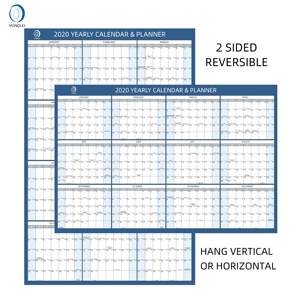 Calendrier mural personnalisé à Double face, calendrier de jour <span class=keywords><strong>2020</strong></span>, stratifié, <span class=keywords><strong>365</strong></span>, 018-1A1 - Product Image 1