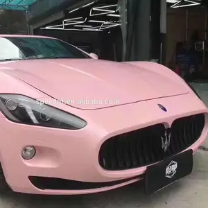 Alta lucida di cristallo del PVC di auto-adesivo di colore rosa di svolta auto dell'involucro dell'automobile del vinile wrap