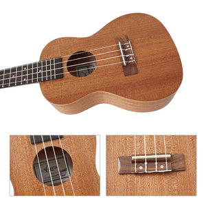 Vente en gros bon marché OEM Custom Made Aiersi Brand Ukulélé soprano 21 pouces Acajou Hawaii Guitar Ukelele String Instrument - Product Image 3