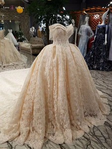 LSS002 de haute qualité de luxe chérie, plus la taille des femmes longues robe de bal musulmane robe de mariée islamique vintage - Product Image 3