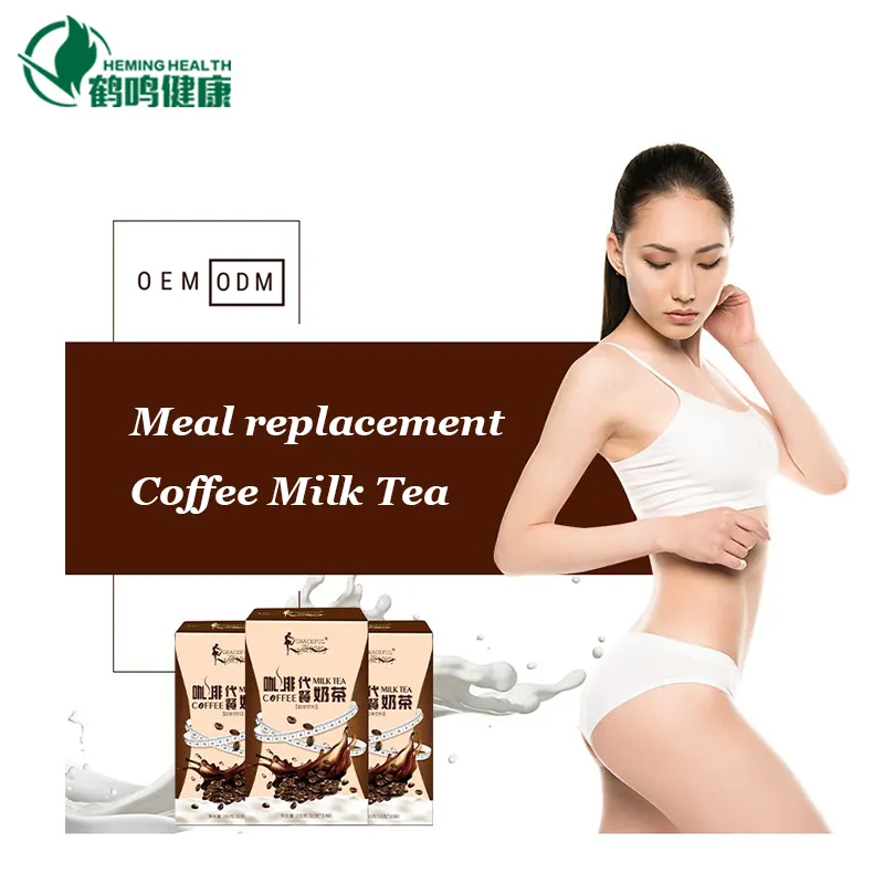Healthy meal replacement powder private label slimming instant milk tea