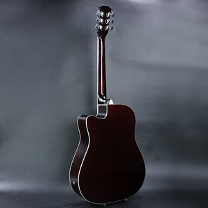 <span class=keywords><strong>Guitarra</strong></span> Electroacústica de Tamaño Completo con Cutaway, para Principiantes, con Ecualizador de 4 Bandas, Color Natural - Product Image 6