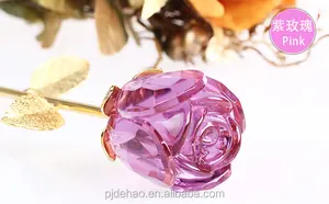 Popolare di Vendita di Cristallo Grazioso Fiore della Rosa Decorazioni di Nozze Souvenir di Nozze Unico