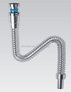 Tubo de plástico de drenaje flexible para baño para <span class=keywords><strong>manguera</strong></span> de drenaje de <span class=keywords><strong>fregadero</strong></span>, accesorio de tubería de plástico - Product Image 1