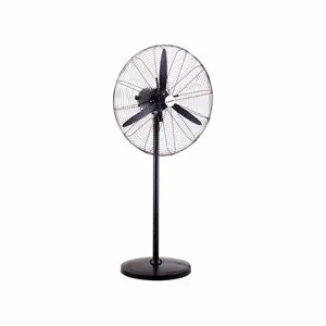 Industrial Hi-power Electric Stand Fan Strong Air Floor Fan 20'' 26'' 30'' Metal Black Ball Bearing Free Spare Parts 220 230