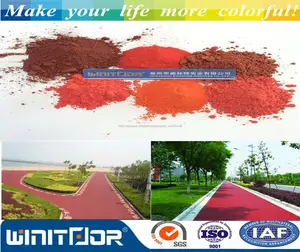 Óxido de hierro rojo 180 de alto polarizado resistencia excelente solidez a la luz de Color para pintura y recubrimiento