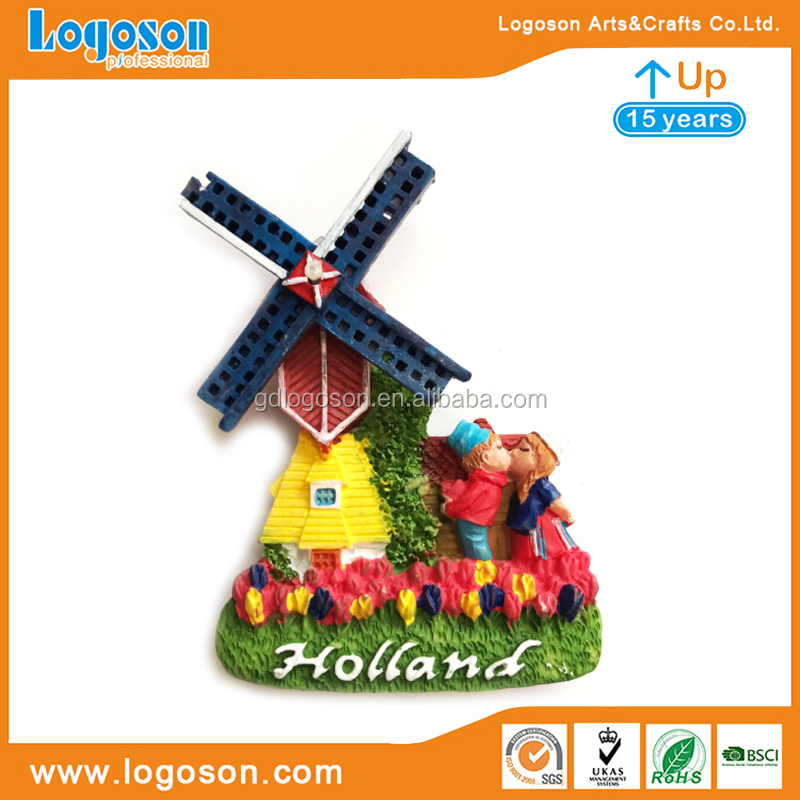 Amsterdam Aufkleber 4er Set - Windmühle Grachtenhäuser 100mm Vinyl