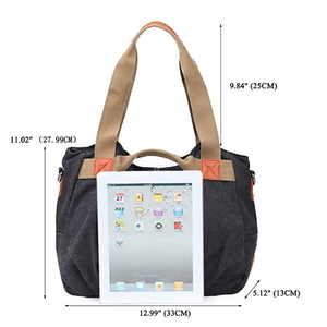 Delle donne delle Signore Casuale <span class=keywords><strong>Vintage</strong></span> Hobo Tela Giornaliero Borsa Top Handle Shoulder Tote Shopper Borsa - Product Image 6