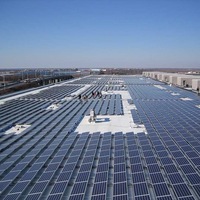 DAH 25 ans de garantie entrepôt toit 80kw 100kw 200kw centrale solaire solaire monocristallin cellules usine de fabrication de cellules solaires