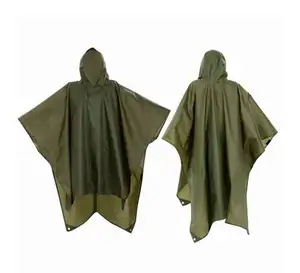 Polyester Taffeta fabric multi function square rain poncho price