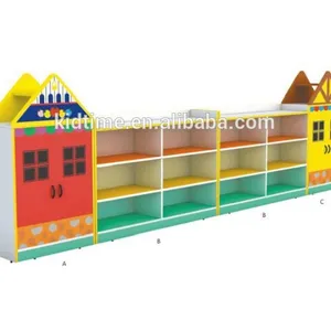 New style popular kids wooden toys organizer cabinet with doors