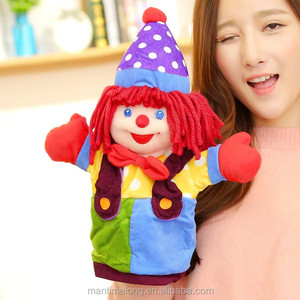 Clown Shape Kids Toy Hand Glove Puppet Hand Puppet Finger <strong>Sack</strong> Hand Dolls Plush - Product Image 1