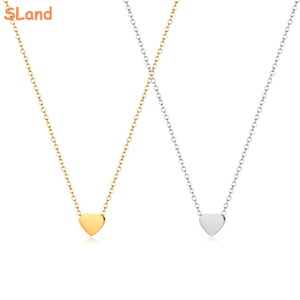 SLand produttore di gioielli collana di barre orizzontali personalizzate in acciaio inossidabile con cuore di amore <span class=keywords><strong>all</strong></span>'ingrosso per donne/ragazze incisione fai-da-te - Product Image 4