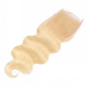 Capelli Instock 130% densità del corpo onda 5x5 613 di chiusura in pizzo # capelli umani biondi chiusura capelli capelli brasiliani - Product Image 3