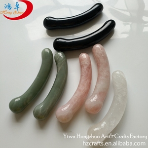 क्वार्ट्ज क्रिस्टल की छड़ी काले डिल्डो पत्थर - Product Image 3