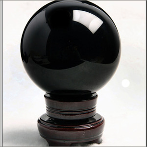 Natural Black Obsidian Sphere <strong>Large</strong> Crystal Ball Healing <strong>Stone</strong> - Product Image 5