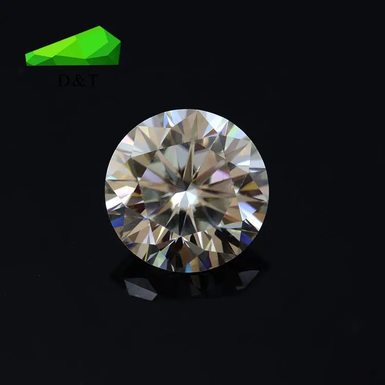 Laboratório de alta qualidade criado moissanite sintético diamante 2.0mm solto pedra preciosa