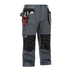 high quality Multi-duty tooling trousers casual loose carrying tool flying pocket durable wear work clothes